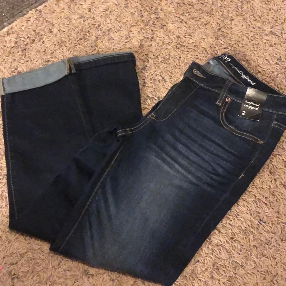 New York & Co Boyfriend Cropped Jeans-Size 2-New